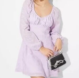 Wild Fable Off The Shoulder Mini Long-Sleeve Dress